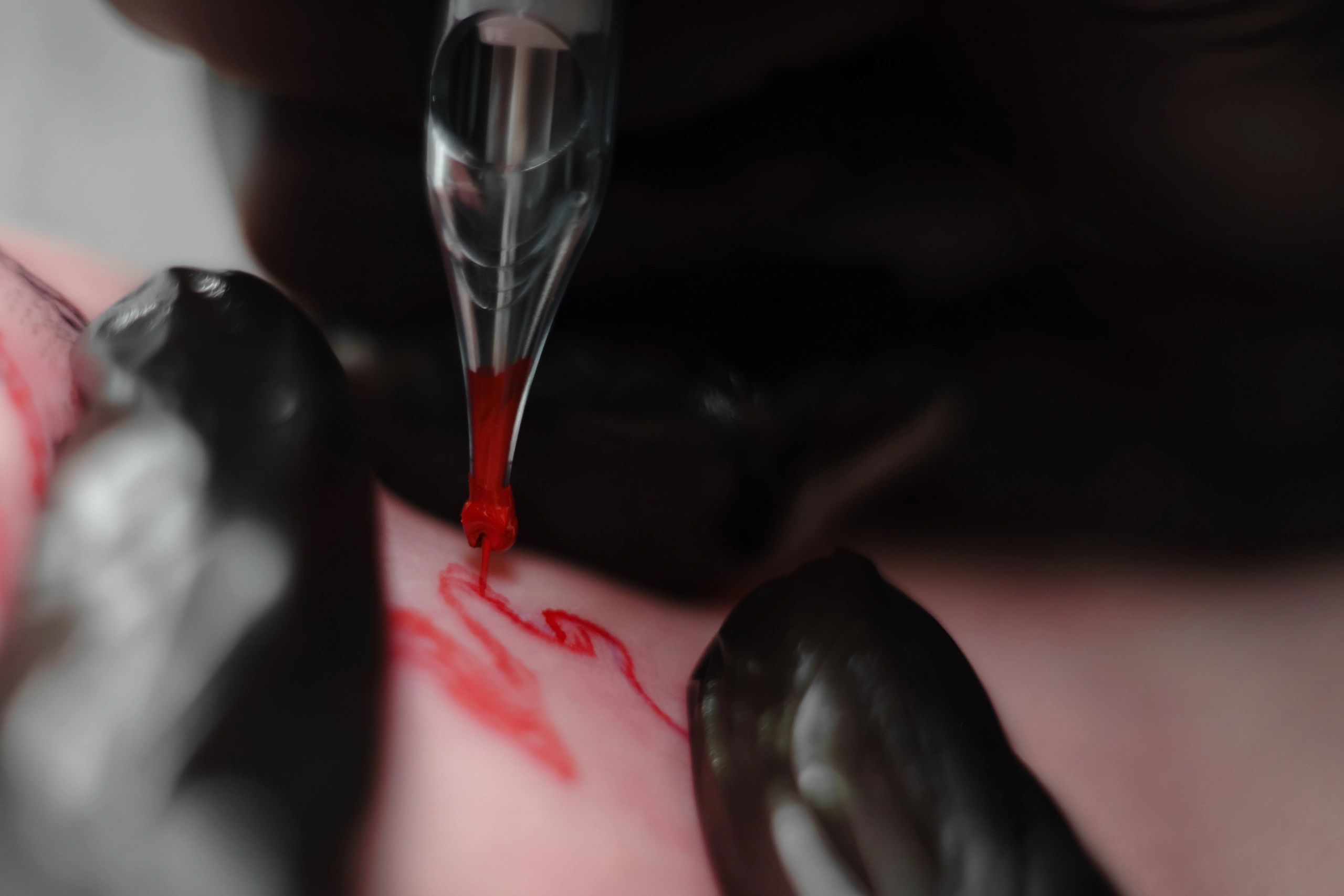 tattoo artist at work